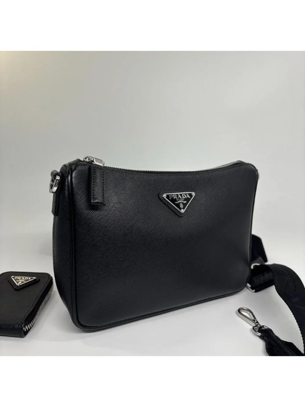 Prada Saffiano Leather Shoulder Bag